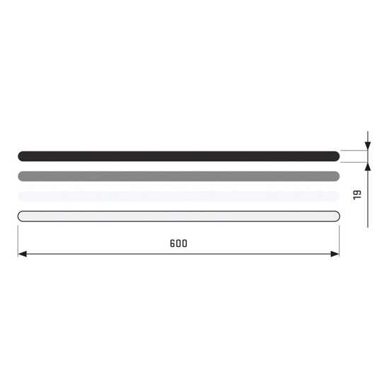 SECUCARE ANTISLIP STICKER - LANGWERPIG 19 X 600 MM - BINNEN & BUITEN ( 8040.150.03 3351878