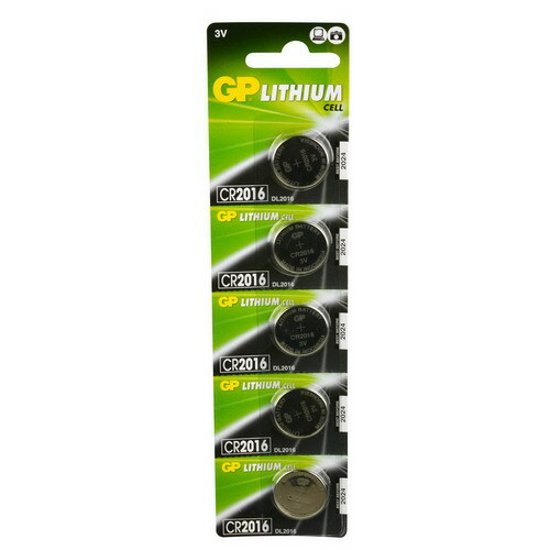 GP LITHIUM 5 X CR2016 3V  3352050