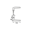 DEURKRUK DUIM/F1/BLISTER 61701091BL 3352094