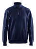 SWEATSHIRT MET HALVE RITS MARINEBLAUW L 336911588900L  3352538