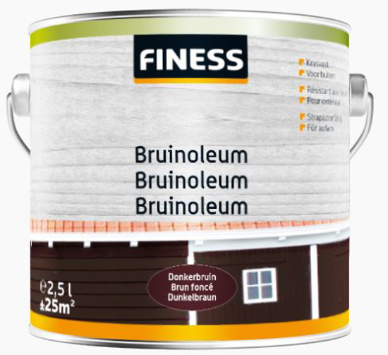 FINESS BRUINOLEUM BU 2,5L DONKERBRUIN 35326064 3352668
