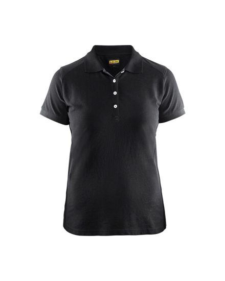 DAMES POLOSHIRT PIQUE ZWART L 339010509900L  3352951