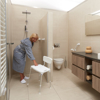 SECUCARE DOUCHESTOEL QUATTRO - VERSTELBAAR MET RUGLEUNING - HOOGTE 39- 8045.100.12 3353267