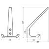 HOED-/JASHAAK DUBBEL ZWART 0032-70E 3353495
