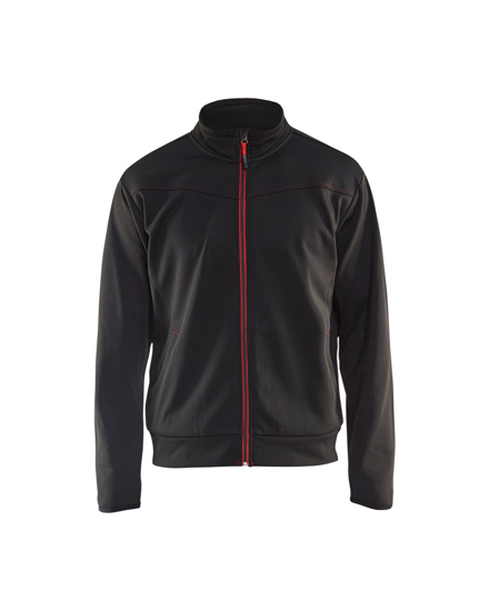 SERVICE SWEATSHIRT MET RITS ZWART/ROOD XL 336225269956XL  3353658