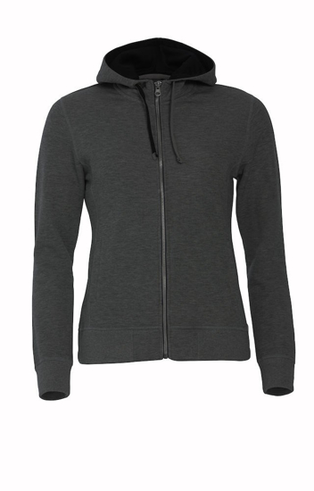 CLASSIC HOODY FULL ZIP LADIES ANTRACIET MELANGE M 021045-955-5 3353822