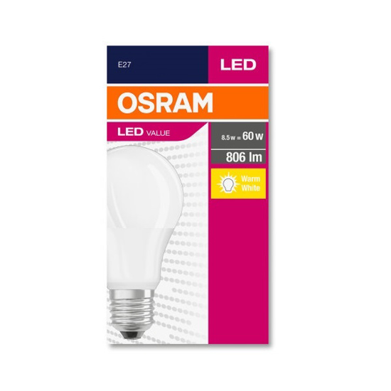 OSR.LEDST.VALUE CLA60M 8,5W 827 E27  3354018