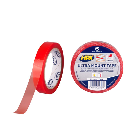 ULTRA MOUNT BEVESTIGINGSTAPE - TRANSPARANT 19MM X 10M UM1910 3354240