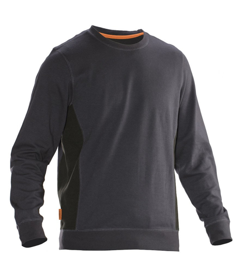 JOBMAN 5402 ROUNDNECK SWEATSHIRT DO.GRIJS/ZWA M  3354307