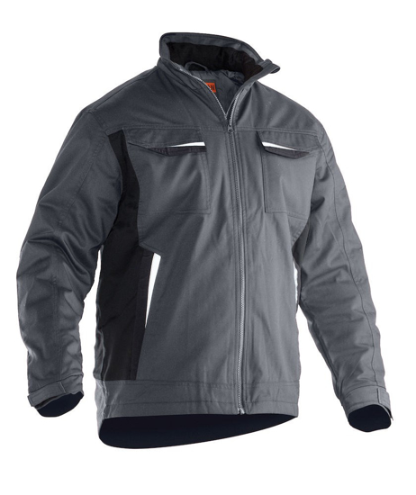 JOBMAN 1317 SERVICE JACKET LINED DONKERGRIJS XL  3354315