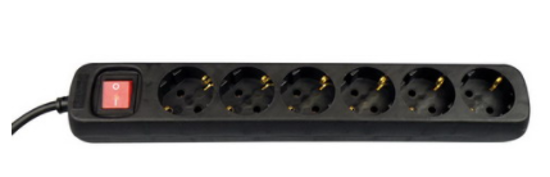 TCD 6V + RA 3 METER 3X1.0MM² ZWART + SCHAKELAAR 41238 3354371