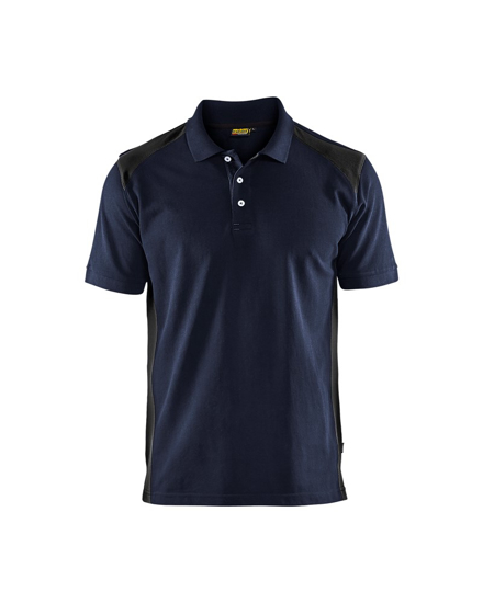 POLOSHIRT PIQUE DONKER MARINEBLAUW/ZWART L 332410508699L  3354546