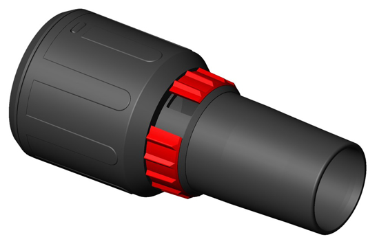STARMIX SLANGAANSLUITING 35MM DRAAIBAAR, EL MET LUCHTREGELAAR  3354633