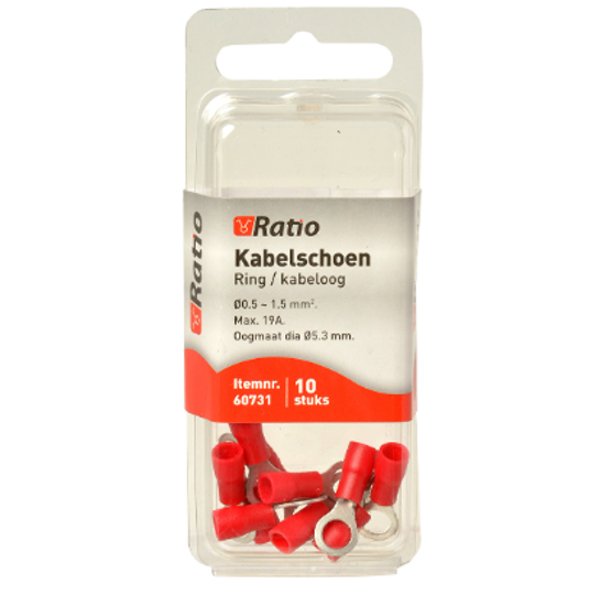 KABELSCHOEN OOG BM=5MM 0,5-1,5MM² - 10ST IN BLISTER 60731 3354889