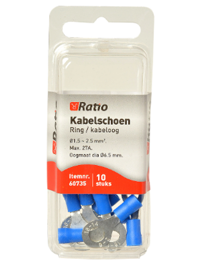 KABELSCHOEN OOG BM=6MM 1,5-2,5MM² - 10ST IN BLISTER  3354893