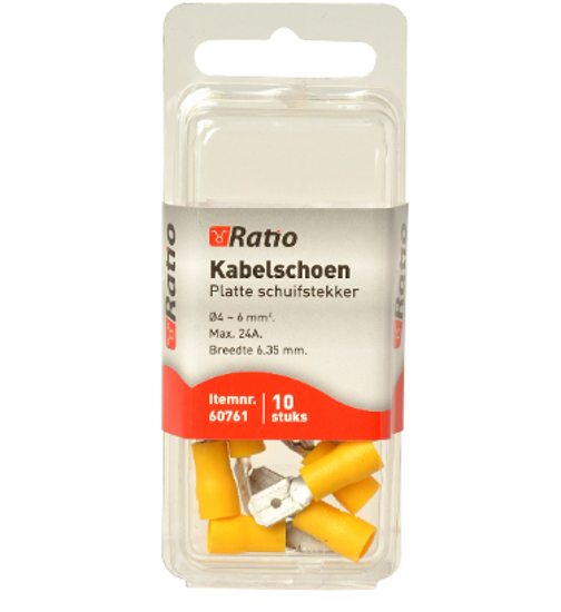 KABELSCHOEN VLAKSTEKKER 4-6MM² 60761 3354911
