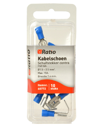 KABELSCHOEN CONTRA+KOPPEL-VLAK 1,5-2,5MM² 10ST OP BLISTER 60772 3354919