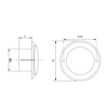 VENTIELROOSTER RVS Ø 125 MM 20700125 3355665
