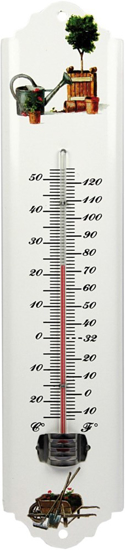 THERMOMETER METAAL WIT 30CM K2125 3356227
