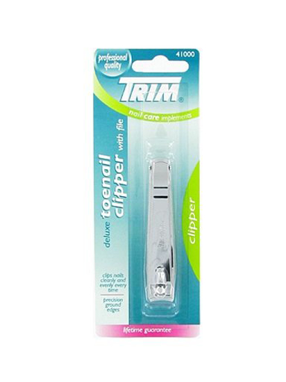 NAGELKNIPPER, TRIM, LARGE, VERCHROOMD, VIJL, BLISTER  3341571