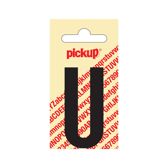 PLAKLETTER NOBEL 60 MM ZWART U 31002060U 3343875