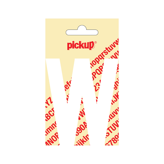PLAKLETTER NOBEL 90 MM WIT W 31012090W 3343923