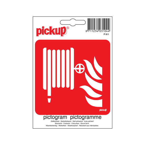 STICKER BRANDSLANG 100X100 MM P611 3344102