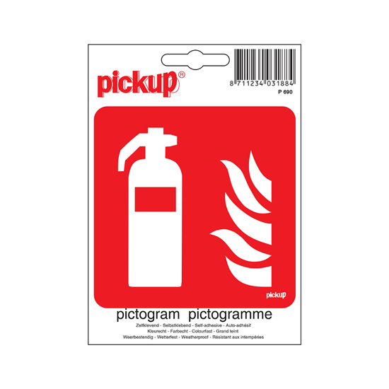 STICKER BRANDBLUSSER 100X100 MM P690 3344114