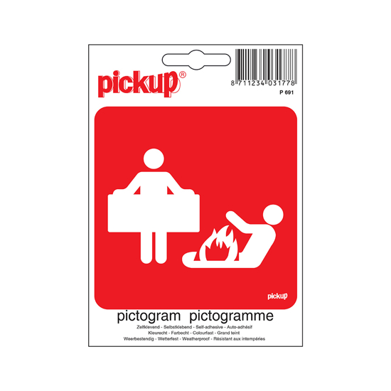 STICKER BLUSDEKEN 100X100 MM P691 3348722