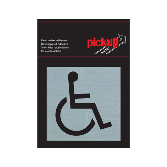 BORD ALULOOK TOEGANKELIJK VOOR ROLSTOEL 80X80 MM ZELFKLEVEND 4815 3350773
