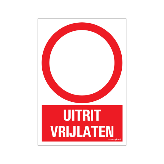 BORD UITRIT VRIJLATEN 230X330 MM 1272300012 3351829