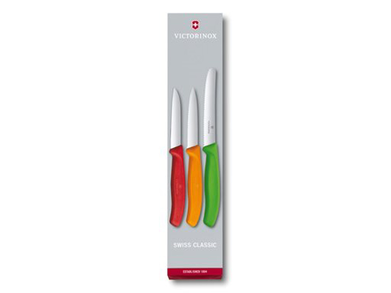 KEUKENSET 3-DELIG,VICTORINOX,SWISSCL.,RVS/PP 3 KLEUREN,DS  3353533