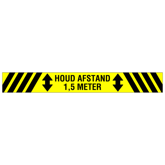 VLOERSTICKER HOUD AFSTAND (Z/G) 100X800 MM GELAMINEERD 8199100800 3355729
