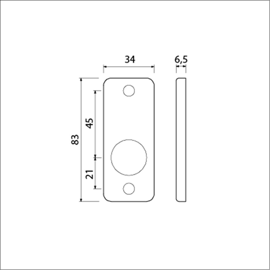 RECHTHOEK ROZET 4 RH KRG F-2 0000226400 3340233
