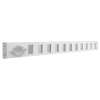 SCHUIFROOSTER, ALUMINIUM 65 MM. HOOG WIT, RAL 9010 3-5006W 3340317