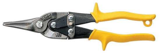 WISS METAALSCHAAR, MIDDEN KNIPPEND, GEEL, 248MM  3340740