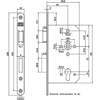 649/4-60 DR.1+3 DEURSLOT, DM60MM, PC72MM, KRUKGAT 8MM, VOORPLAAT STAAL  3340863