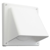 KAPROOSTER MET KLEP Ø100/125 / 110X55MM, WIT 20200170 3340799