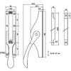 13V/83 ZWARE POMPESPAGNOLET 13V/83, OPENSLAANDE LINKS EN RECHTS DRAAIE  3340992