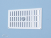 SCHUIFROOSTER, ALUMINIUM MET VLIEGENGAAS WIT, RAL 9010 3-2520W 3342751