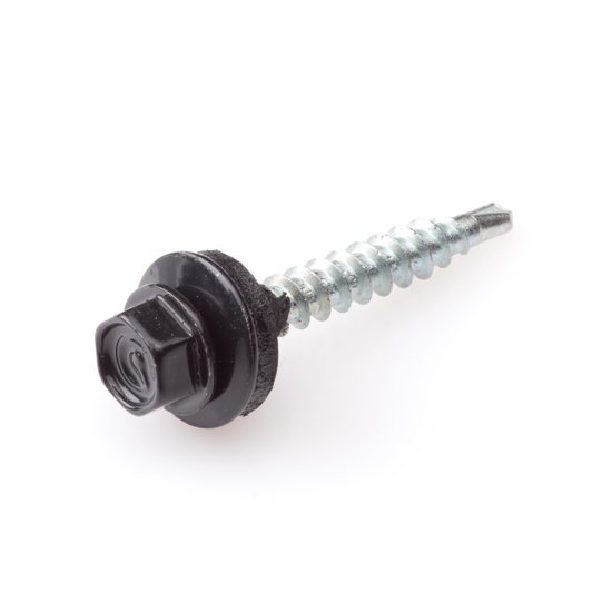 DAK&GEVEL PROFIELPLAATSCHROEF VZ GITZWART RAL9005 4.9X35 (50)  3349833