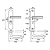 VEILIGHEIDSBESLAG OVAAL/KRUK-KRUK/KERN- TREK/PC55/SATIN INOX/SKG***/BL 66351032BL55 3352120