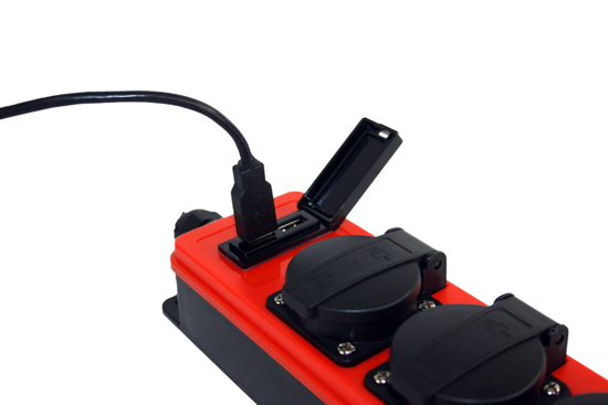 SOCKETMASTER 4XRA USB OR/ZW NYLON ZK  3354855
