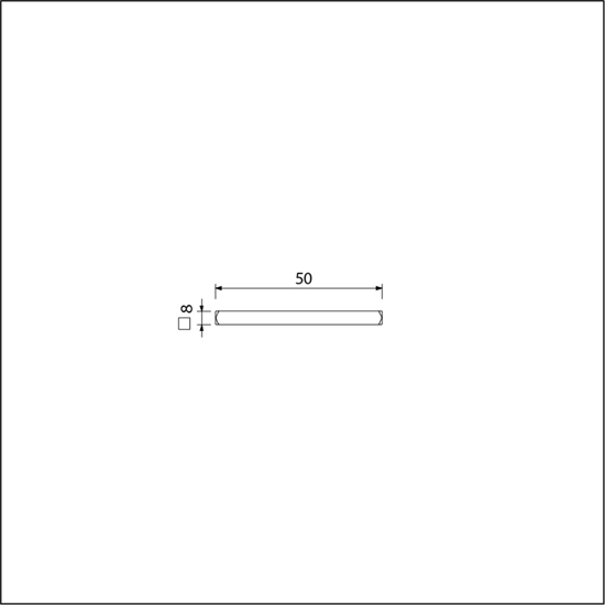 VIERKANT WC-STIFT 8X50 MM 0000900479 3340254