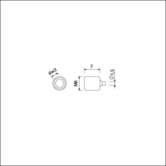 QUICKSTIFT-PUNTSCHROEF M6 VERPAKT PER 10 STUKS 0000900065 3343995