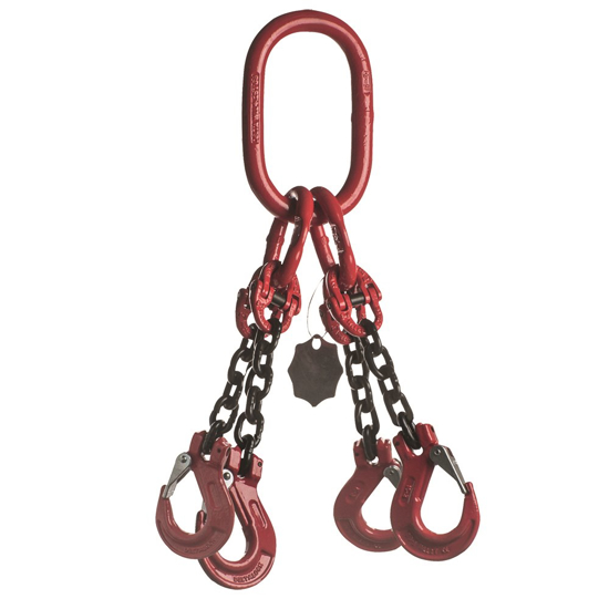 DELTALOCK GRADE 80 – 4-SPRONG 10 MM X 1 METER - KLEPHAAK - WLL GEBASEE YE.8.4SK.10.010 3357075