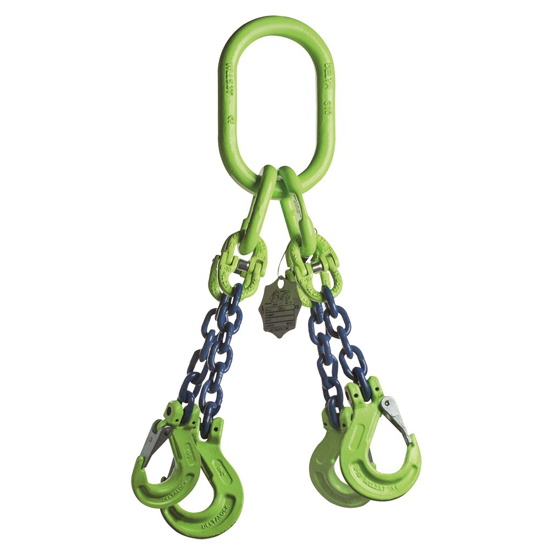 DELTALOCK GRADE 100 - 4-SPRONG 10 MM X 5 METER - KLEPHAAK - WLL GEBASE YE.10.4SK.10.050 3357319