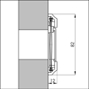 BRIEVENBUSAFSLUITER BRIEVENBUS AFSL. MET KLEP WIT  3342809