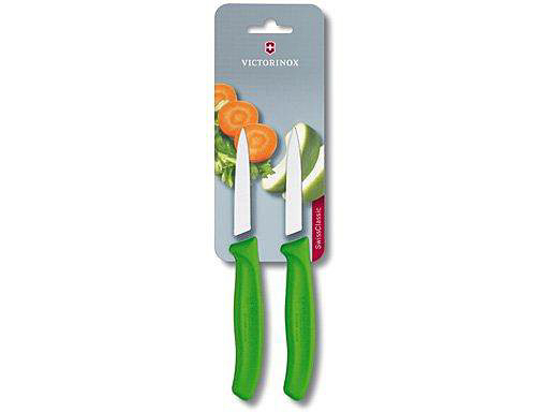 GROENTE-SCHILMES 2ST., VICTORINOX, SWISSCLASSIC, RVS/GROEN,  3358050