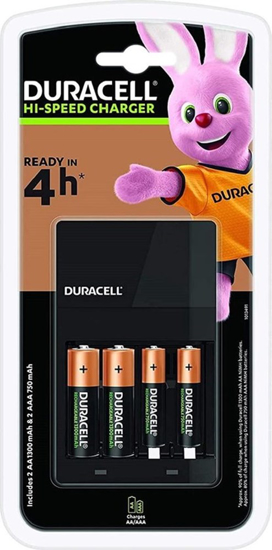 DURACELL LADER CEF14 + 2X AA REGULAR NIMH  3358204